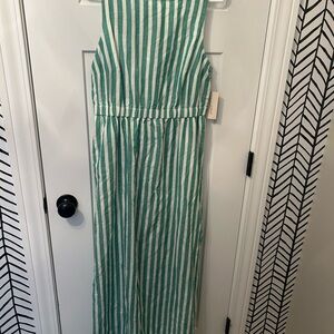 Universal Thread Green and White Halter Sundress